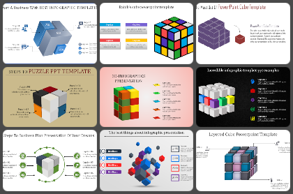 Rubik's cube Powerpoint Templates